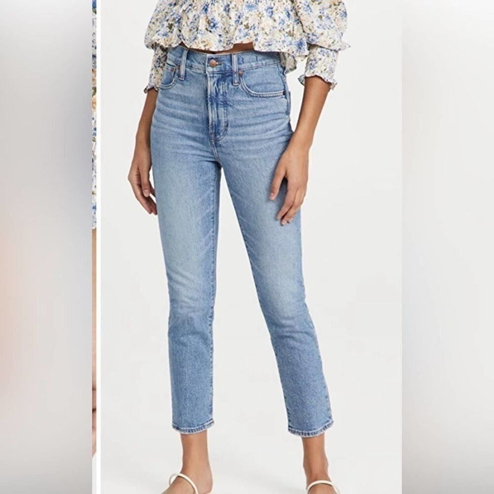 MADEWELL THE PERFECT VINTAGE CROP JEANS SIZE 30
